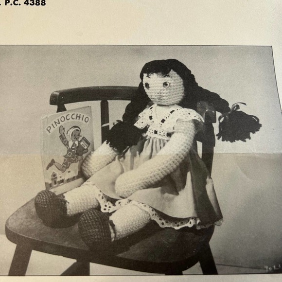 Vintage Knit/Crochet Plush and Doll Patterns Lot of 4 HTF RARE - Picture 10 of 10